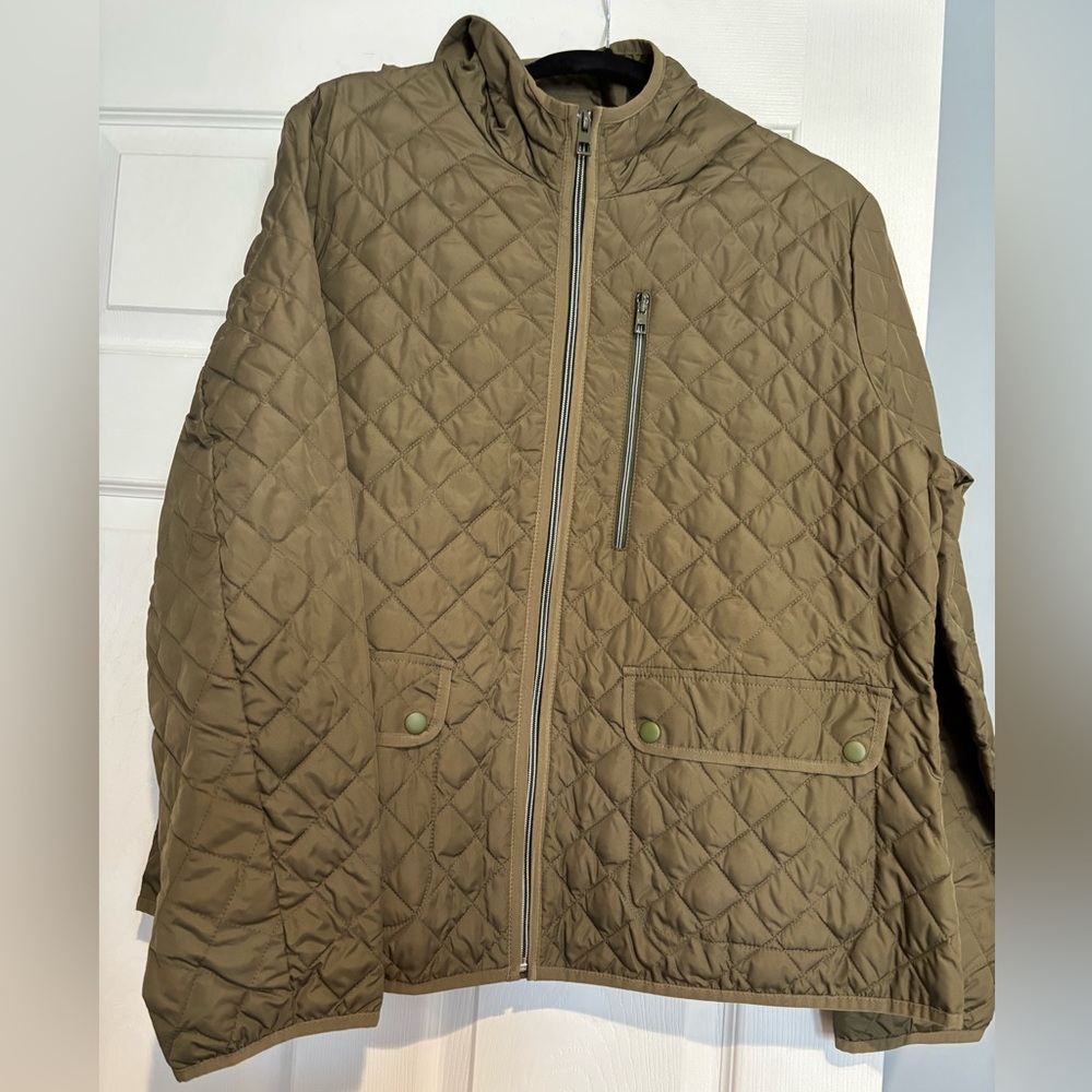 J. Crew Women’s Packable Olive Green Quilted Field Jacket - Picture 2 of 8